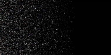 Parıldayan Parıldayan Yıldızlar. Holografik Parıltı Düşen Konfeti. Rainbow Sprocket, Shiny Little, Balls, Circles. Rastgele Düşen Kara Arkaplan. Yeni Yıl Dağılmış Noel Vektörü illüstrasyonu.