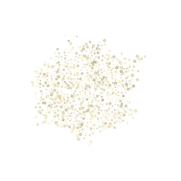 Gold Glitter Stars Confetti Luxo Brilhante Pouco Brilho Espalhado Flash — Vetor de Stock