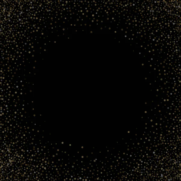 Goldglitzernde Sterne Luxus Glänzende Konfetti Verstreut Wenig Funkeln Flash Glühsilber — Stockvektor