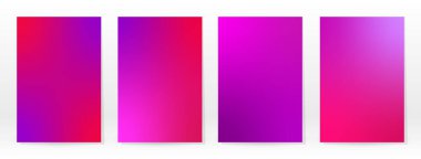 Asgari Poster. Pastel Soft. Pembe Gül Gradyan Seti. Grafik Renk Arkaplanı. Bulanık ağ dokusu. Vektör Modern Banner. Soyut Parlak Duvar Kağıdı. Gradyan Teknoloji Kapağı. Mobil Şablon Tasarımı.