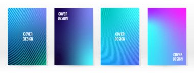 Asgari Poster. Pastel Soft. Mavi Gradyan Seti. Grafik Renk Arkaplanı. Bulanık ağ dokusu. Vektör Modern Banner. Soyut Parlak Duvar Kağıdı. Gradyan Teknoloji Kapağı. Mavi Mobil Şablon Tasarımı.