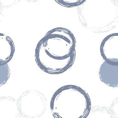 Renkli Polka Noktaları. Pastel Vektör Kusursuz Desen. Renkli Çizim. Suluboya Şekli Kaotik Şekillerle Soyut Beyaz Arkaplan. Modern Yumuşak Kumaş. Tebeşir Fırçası Yuvarlakları, Konfeti