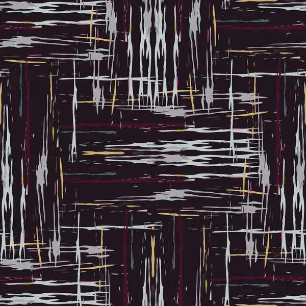 Des Taches Ikat Tie Dye Batik Modèle Sans Couture Surface — Image vectorielle
