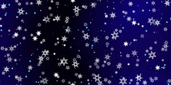 Πτώση Νιφάδες Χιονιού Χωρίς Ραφή Μοτίβο Εικονογράφηση Ιπτάμενο Χιόνι Παγετό — Διανυσματικό Αρχείο