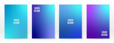 Asgari Poster. Pastel Soft. Mavi Gradyan Seti. Grafik Renk Arkaplanı. Bulanık ağ dokusu. Vektör Modern Banner. Soyut Parlak Duvar Kağıdı. Gradyan Teknoloji Kapağı. Mavi Mobil Şablon Tasarımı.