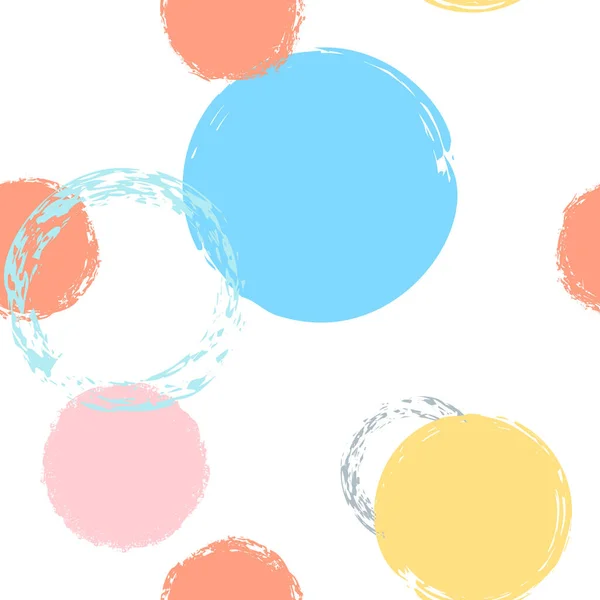 Polka Dot Textur Vector Seamless Pattern Multicolor Dotted Pattern Weiße — Stockvektor