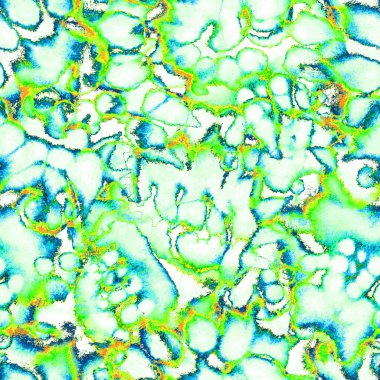 Pastel ıslak ve pürüzsüz boya deseni. Suluboya karışık akış noktaları, noktalar, yırtık kenarlar. Tekstil, yüzey, moda, mayo ve modern tasarım için bitmeyen tekrarlanan soyut arkaplan.