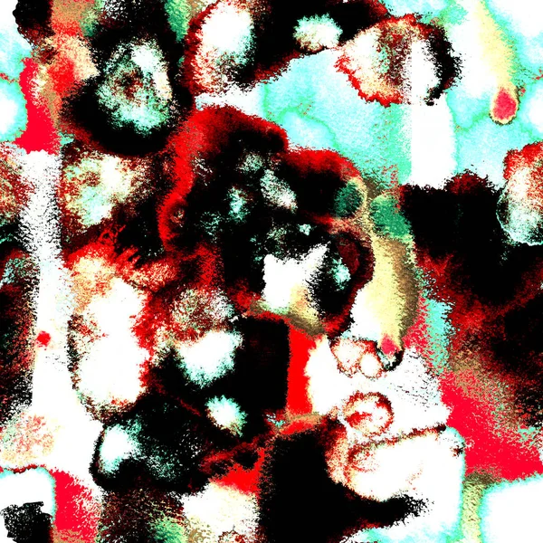 表面繊維 幻想的な装飾的なテクスチャ 絞り染めプリントテクスチャ 水彩染色無限の繰り返しの装飾 テキスタイル ファッション リネン 布のためのアートの背景 — ストック写真