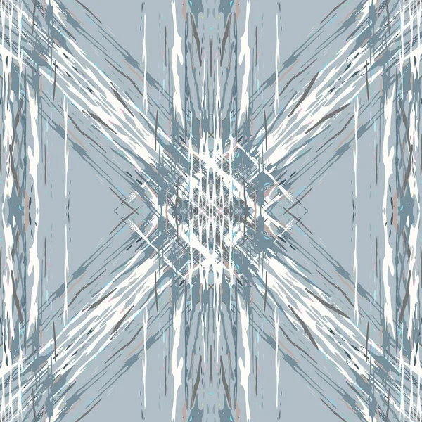 Benekler Ikat Tie Dye Batik Kusursuz Desen Geometrik Yüzey Boyası — Stok Vektör