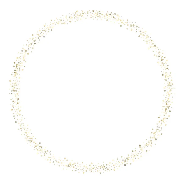 Gold Glitter Stars Luxury Shiny Confetti Scattered Little Sparkle Flash — Stock Vector