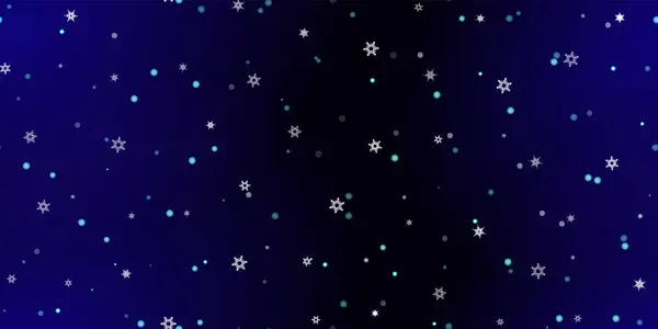 Falling Snowflakes Nahtloses Muster Illustration Mit Fliegendem Schnee Frost Schneefall — Stockvektor