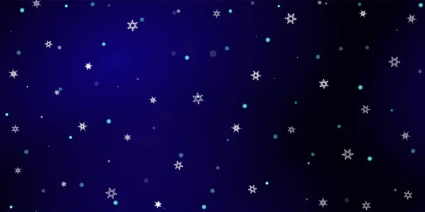 Fallande Snöflingor Sömlöst Mönster Illustration Med Flygande Snö Frost Snöfall — Stock vektor