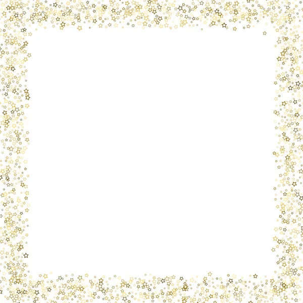 Золотий Блиск Зірок Розкішна Блискуча Конфетті Розсіяна Маленька Іскра Флеш — стоковий вектор