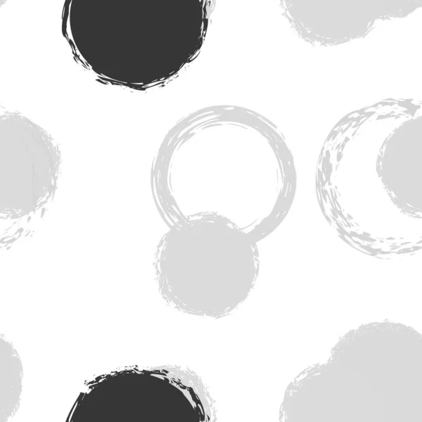 Cute Polka Dots Vector Endless Repeat Print Color Illustration White — Stockvektor