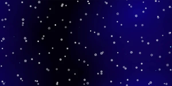 Падение Снежинки Бесшовный Шаблон Иллюстрация Летающим Снегом Морозом Снегопадом Зимний — стоковый вектор