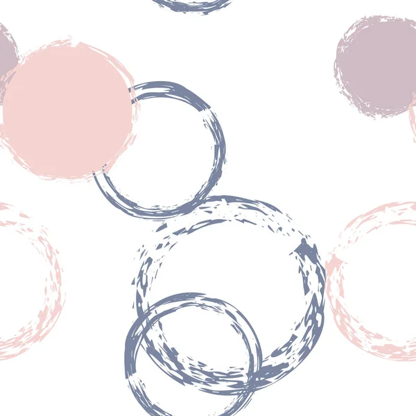 Πολύχρωμο Polka Dots Μοτίβο Pastel Vector Seamless Πολύχρωμη Διακόσμηση Λευκό — Διανυσματικό Αρχείο