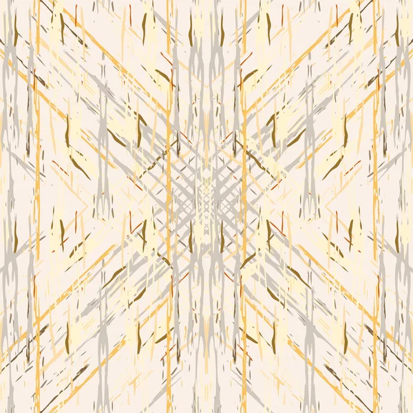 바다없는 기하학적 그림을 그렸다 Tribal Shibori Fabric Design 약자입니다 민속학 — 스톡 벡터