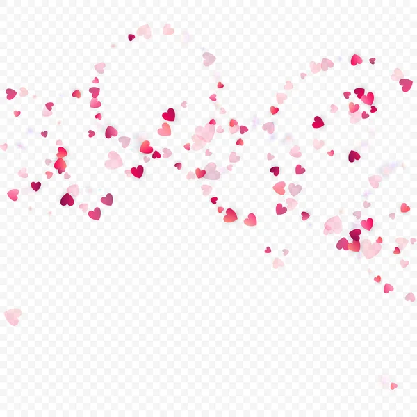 Fond Vectoriel Amour Coeur Cadre Saint Valentin Des Confettis Roses — Image vectorielle