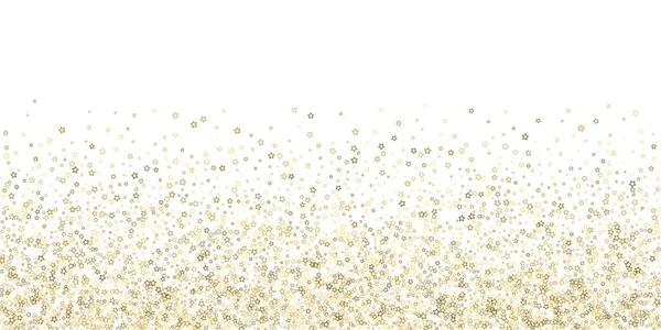 Gold Glitter Stars Confetti Luxo Brilhante Pouco Brilho Espalhado Flash — Vetor de Stock