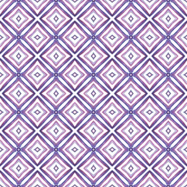 Modern Soyut, Sonsuz Tekrar Boyama. Talavera, Tunus, Türk, Arap süsü. Geo Sanat. Yerli Ev Dekoru. Mor, pembe süs. Geometrik Döşeme.