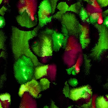 Gerçeküstü, Psikedelik Islak Boya. Dekoratif doku. Gerçeküstü Desen Benekleri, Ikat. Tie Dye, Batik. Kusursuz desen. Tekstil, Yüzey, Moda, Mayo, Çamaşır, Kumaş İçin Sanat Arkaplanı.