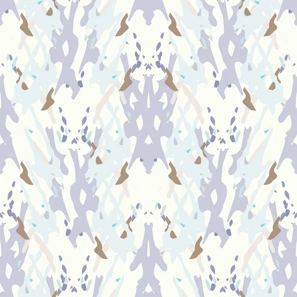 Spots Ikat Krawattenfärber Batik Nahtloses Muster Geometrische Oberfläche Handgezeichnet Bemalt — Stockvektor