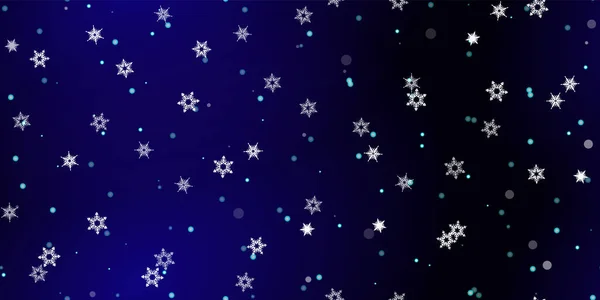 Falling Snowflakes Nahtloses Muster Illustration Mit Fliegendem Schnee Frost Schneefall — Stockvektor