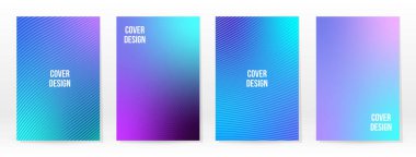 Asgari Poster. Pastel Soft. Mavi Gradyan Seti. Grafik Renk Arkaplanı. Bulanık ağ dokusu. Vektör Modern Banner. Soyut Parlak Duvar Kağıdı. Gradyan Teknoloji Kapağı. Mavi Mobil Şablon Tasarımı.