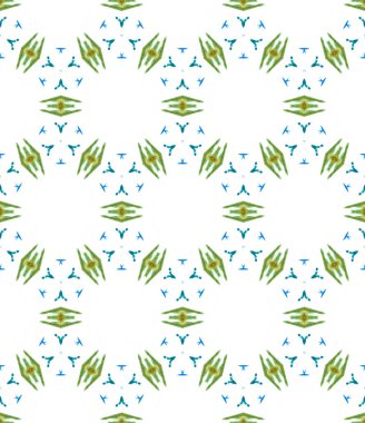 Modern Soyut, Sonsuz Tekrar Boyama. Talavera, Tunus, Türk, Arap süsü. Coğrafi Yüzey. Antik Geo Duvar Kağıdı. Yeşil, Nane, Yüzey. Geometri Süslemesi.