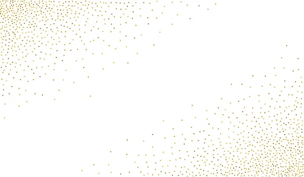 Shiny Sparkle Light Vector Weißer Hintergrund Papier Konfetti Design Gold — Stockvektor