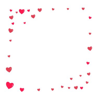 Burgundy Kalp Vektörü Beyaz Arka Taraf. Valentine Konfeti Posteri. Maroon Renkli Aşk Kağıt Kesiği Çizimi.