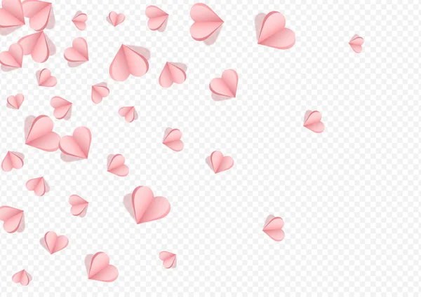 Maroon Color Heart Vector Transparente Backgound Cartão Confetti Romântico Borgonha — Vetor de Stock