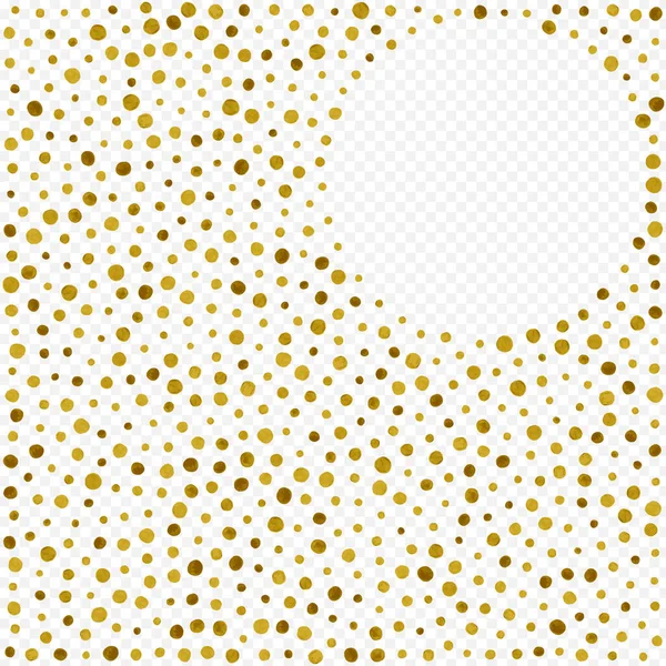 Κίτρινο Dot Χρυσό Διάνυσμα Διαφανές Φόντο Καλή Λάμψη Καρτ Ποστάλ — Διανυσματικό Αρχείο