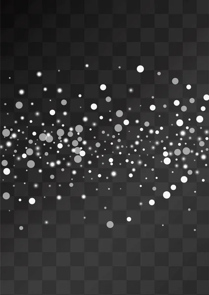 Šedá Vločka Vektor Průhledné Pozadí Vánoční Sněhová Tapeta Silver Fantasy — Stockový vektor