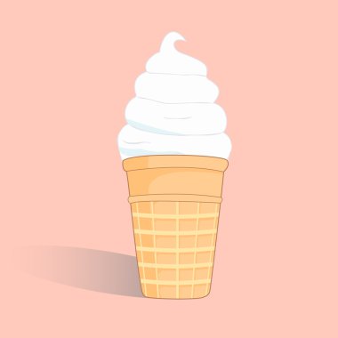 Abstract ice cream cup.