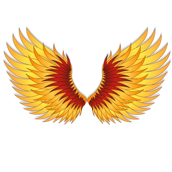 Enderezar las alas del fénix . — Vector de stock