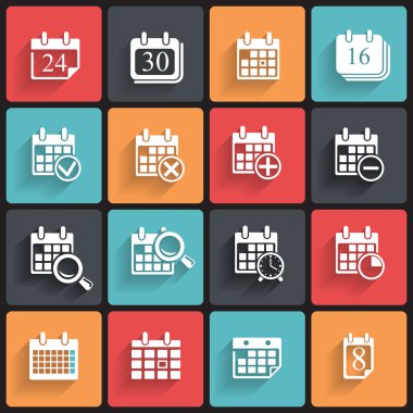 Takvim ikonlar & sembolleri.