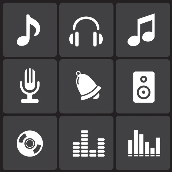 Music Icons & Simbols. — Stock Vector