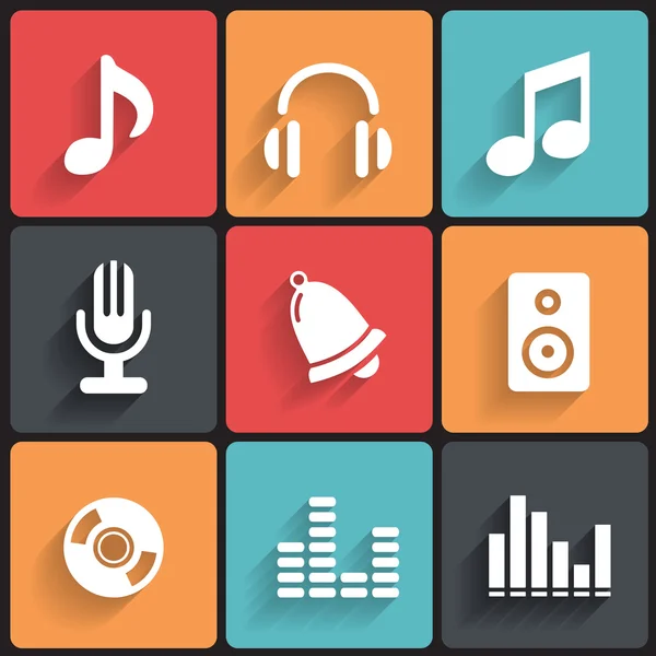 Music Icons & Simbols. — Stock Vector