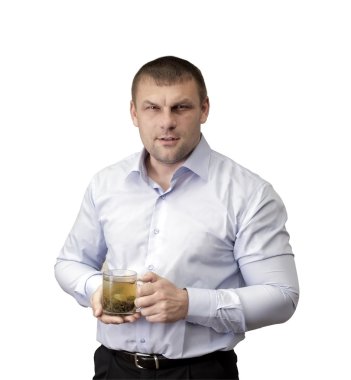 bir adamla bir bardak çay
