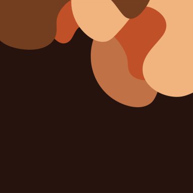 Kahve renkleri. Vektör 3 boyutlu fantastik düzen. Grafik elementler. Vektör. Dinamik renkli şekiller ve çizgiler.