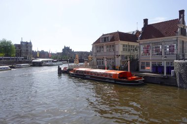 Amsterdam, Hollanda, 13 Mayıs 2022. Amsterdam İlkbahar Su Kanallarında