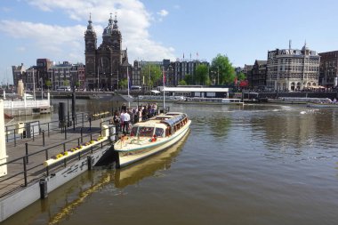Amsterdam, Hollanda, 13 Mayıs 2022. Amsterdam İlkbahar Su Kanallarında