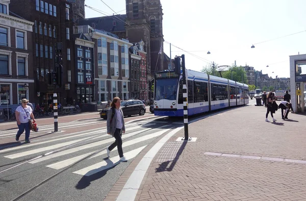 Amsterdam Netherlands May 2022 City Amsterdam Spring Water Channels — Stockfoto