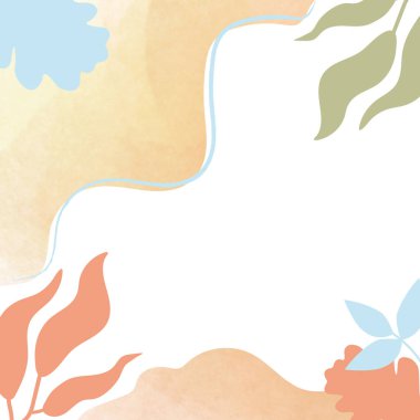 Suluboya boho tarzı. Kapak ve kitapçıkların tasarımı için doku soyutlaması