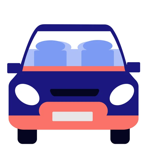 Color Car Travel Vector Illustration Flat — ストックベクタ