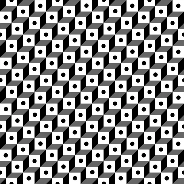 Black and white vectorial pattern — Stock Vector