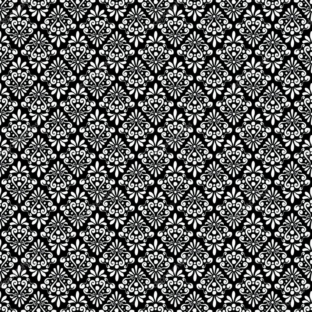 Damask Pattern Printable Damask Black And White Pattern Stock