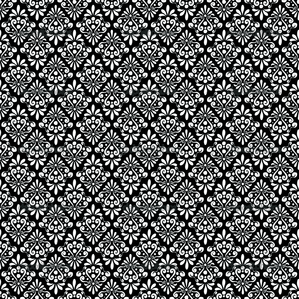 Damask Pattern Printable Damask Black And White Pattern Stock