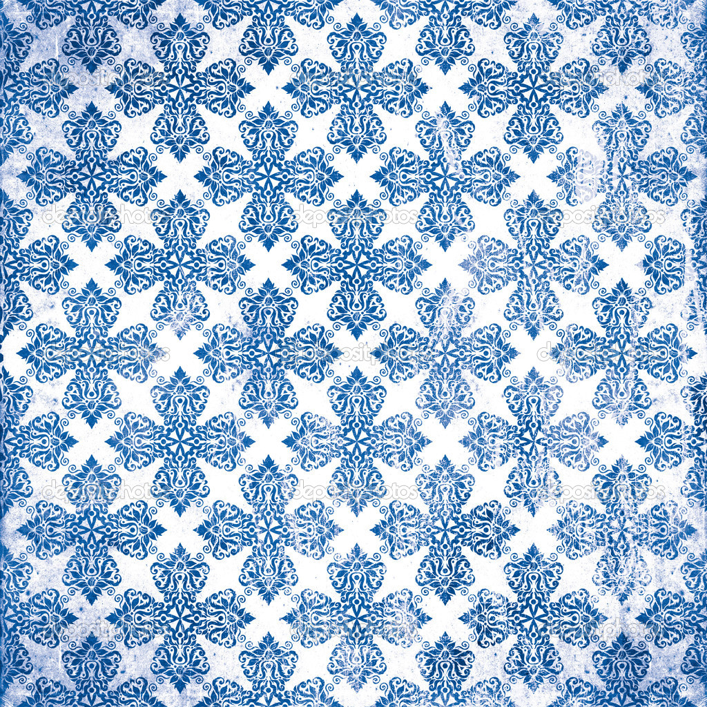 Demaged damask seamless pattern